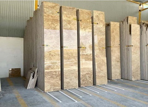 تصویر 1 از راهنمای خرید سنگ تراورتن سفید + قیمت عالی